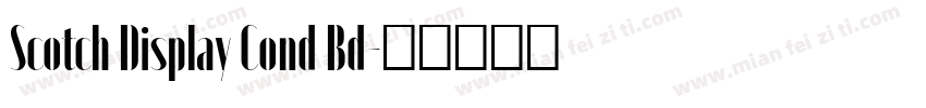 Scotch Display Cond Bd字体转换